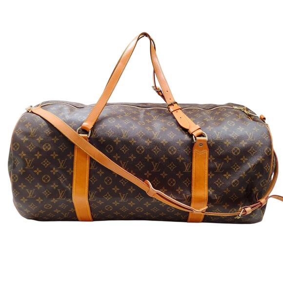 Louis Vuitton LV Boston Bag M41222 Sac Polochon Brown Monogram PRISTINE - Picture 1 of 16